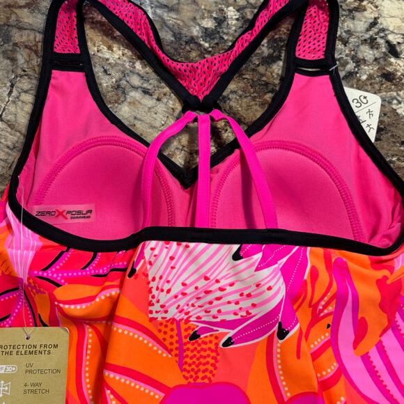 ZeroXPosur Swimsuit Tankini Bikini XS NWT - Picture 3 of 6
